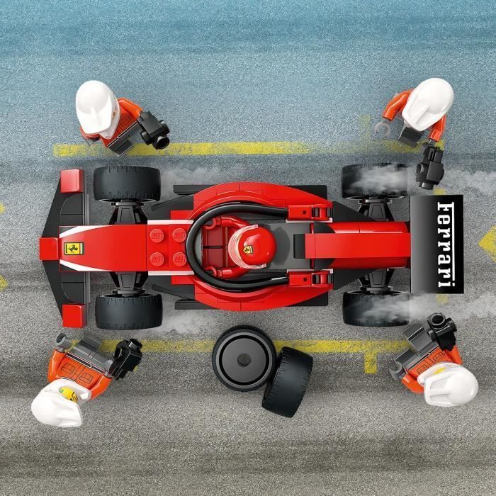 LEGO City 60443 Arrêt au stand de F1 avec voiture Ferrari - Jouet pour garçon dès 6 ans