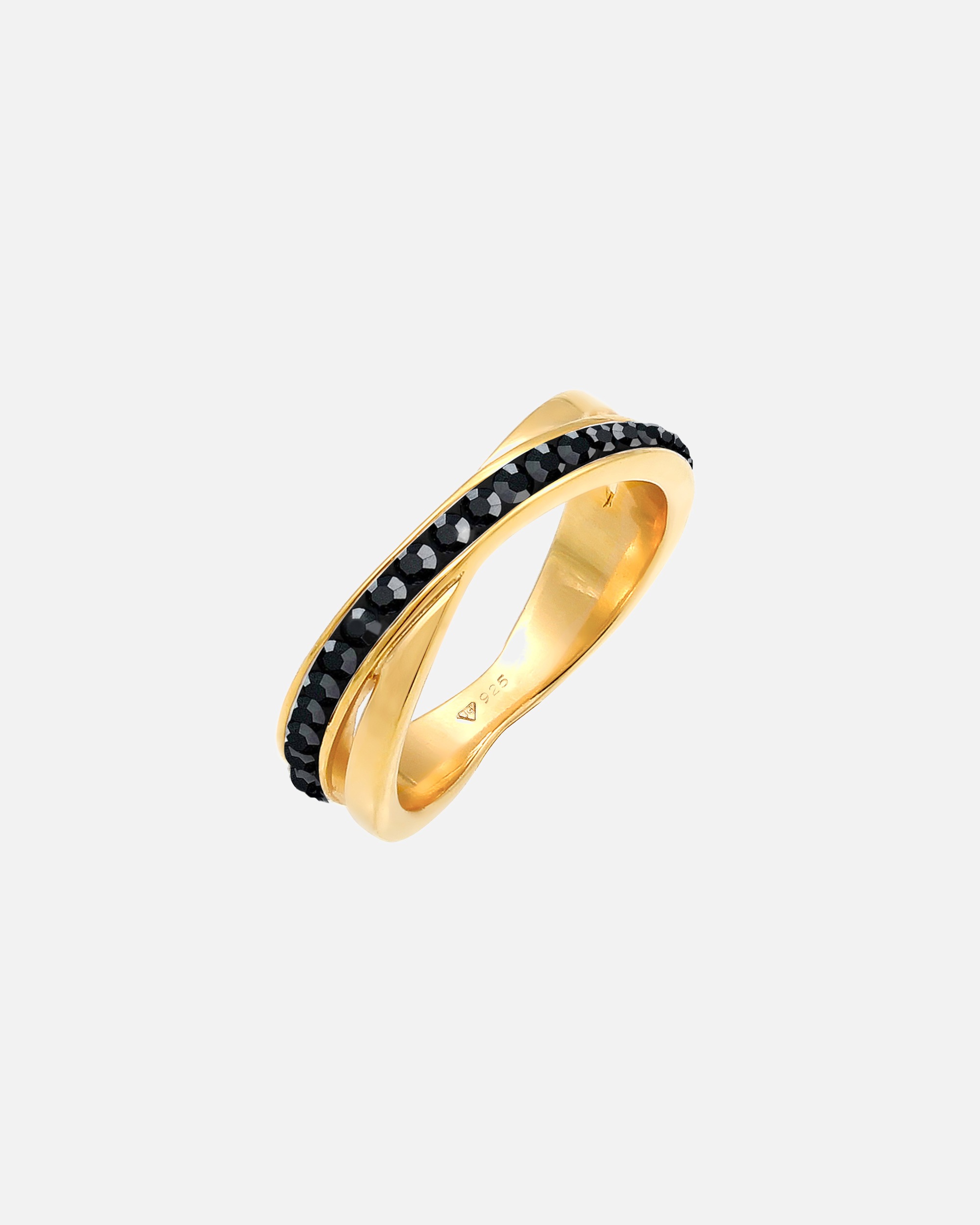 Elli Femme d'Emballage Élégant avec Cristaux en Argent Sterling 925