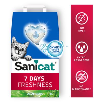 Sanicat 7 Days Freshness Aloe Vera kattegrus