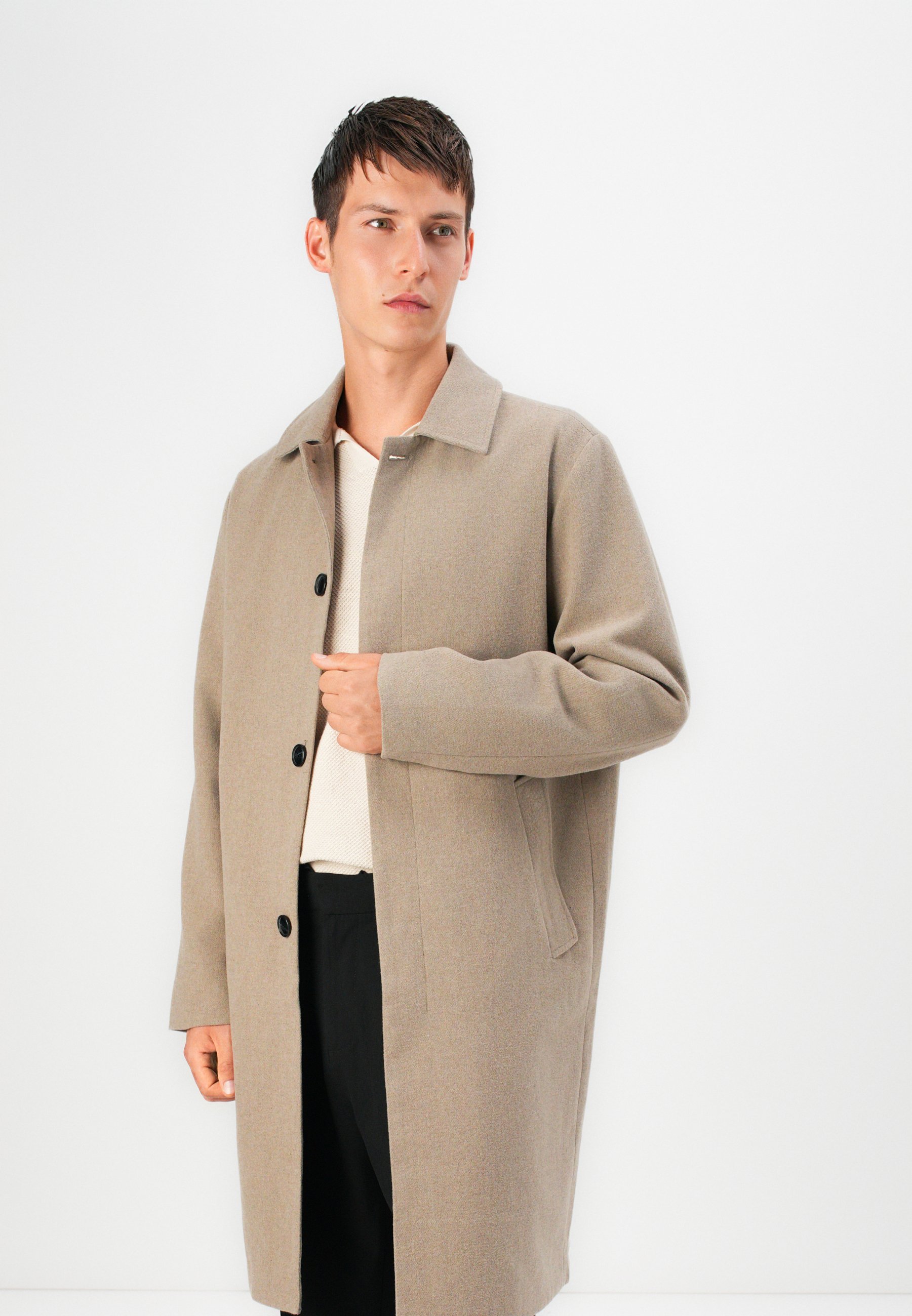 Jack & Jones JORNORREBRO COAT - Klasyczny płaszcz - jasnobrązowy