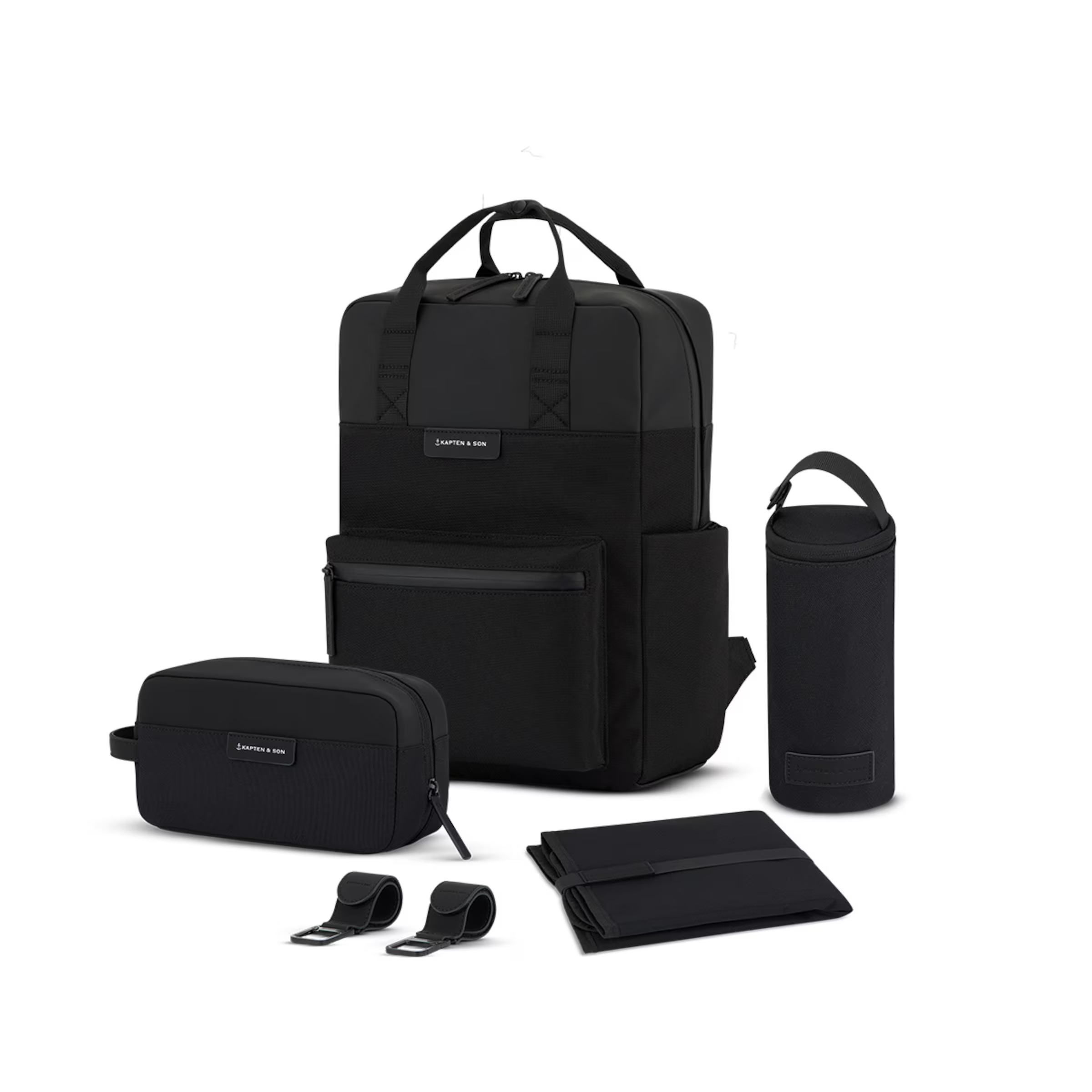 Sac à dos à langer Bergen Pro tout noir