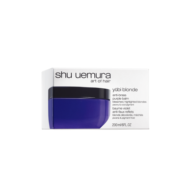 Shu Uemura Yubi Blonde Anti-Brass Purple Balm Violet -naamio vaaleille tai vaalennetuille hiuksille 200 ml
