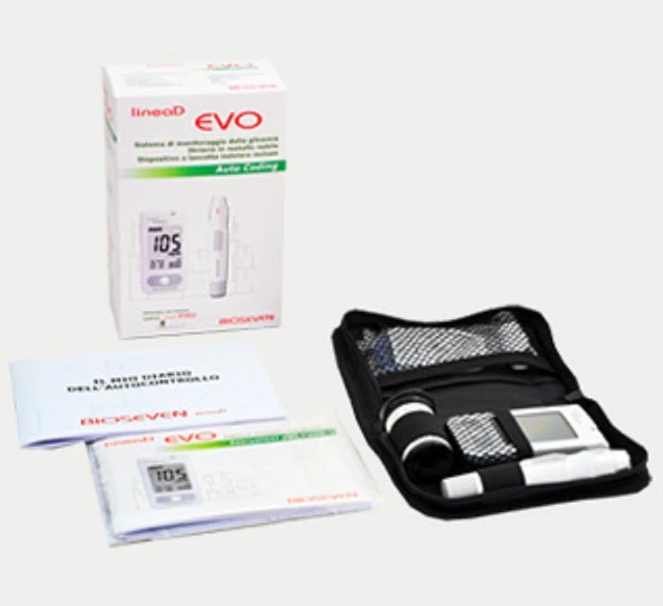 BIOSEVEN Linea D Evo Blutzuckermessgerät-Set