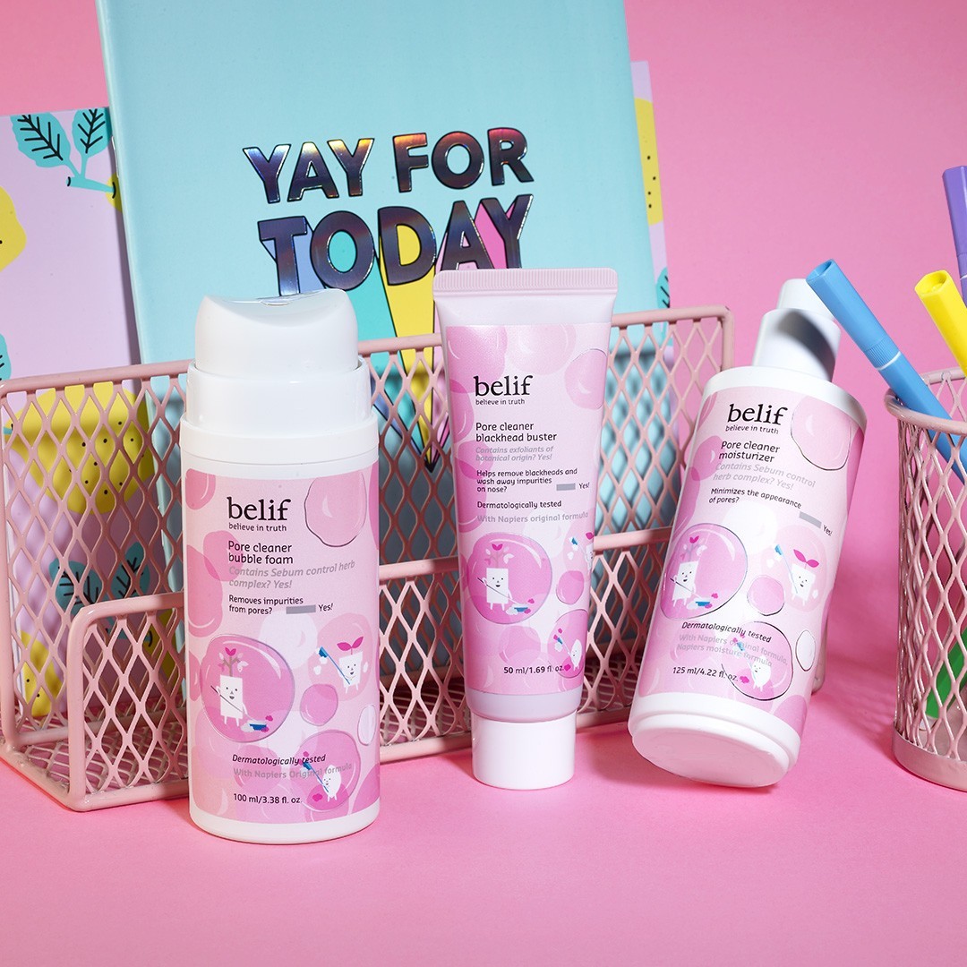 belif Pore cleaner bubble foam