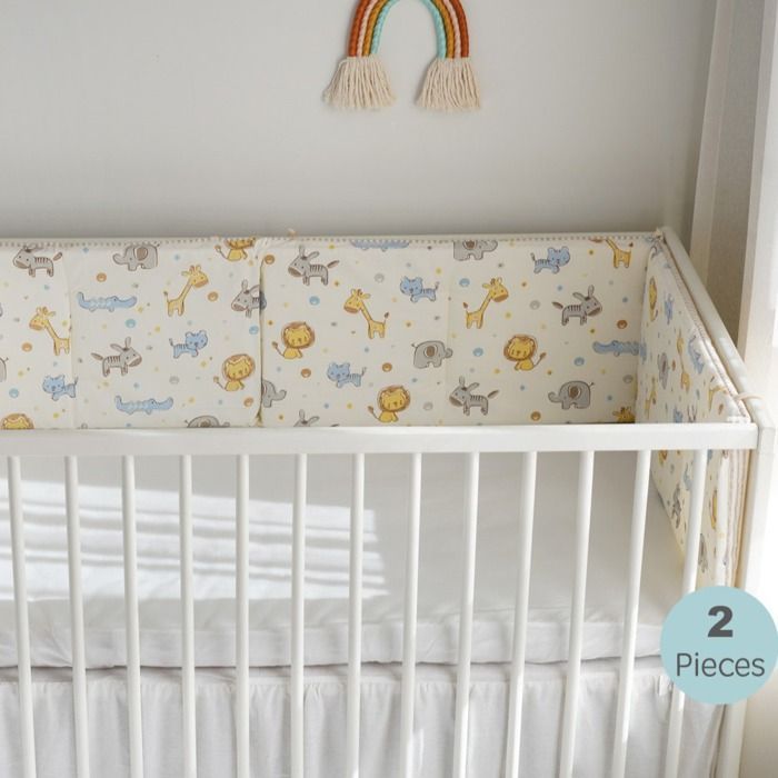 - Barrière de lit bébé, barrière en tissu anti-collision, sac en pur coton, Lion CAFI 120*30, une pièce - -