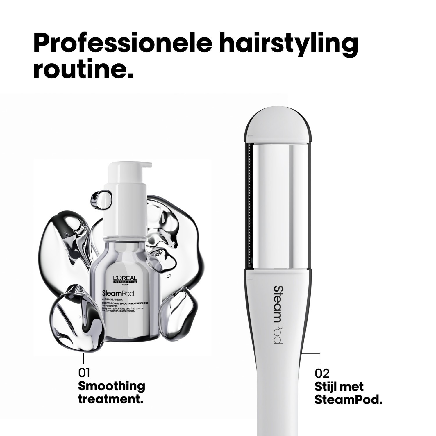 L'Oréal Professionnel taisnotājs SteamPod 4 - 1 gab