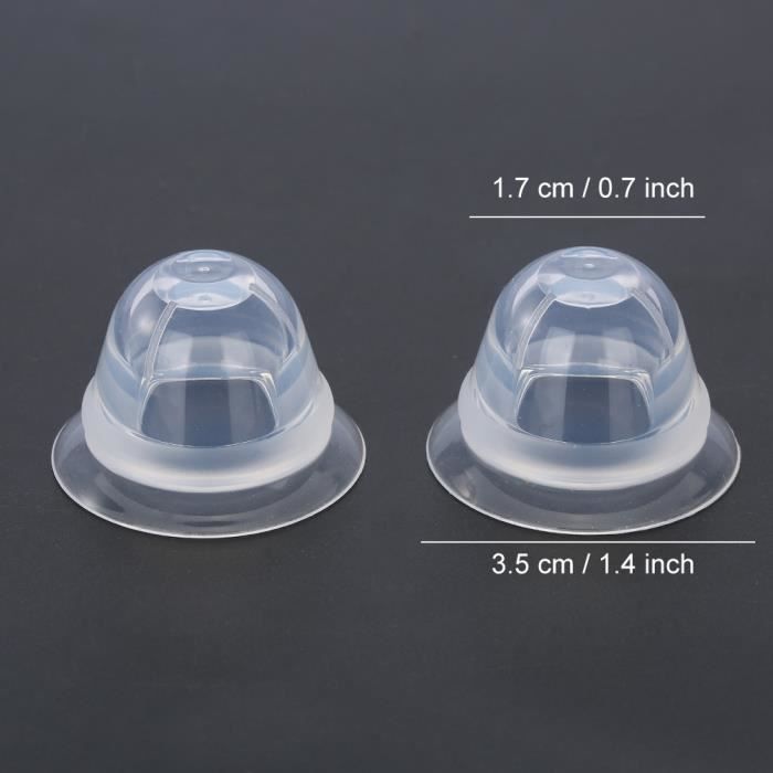 1 Pair Silicone Nipple Corrector Extractor for Breastfeeding Aid for Flat Inverted Nipples