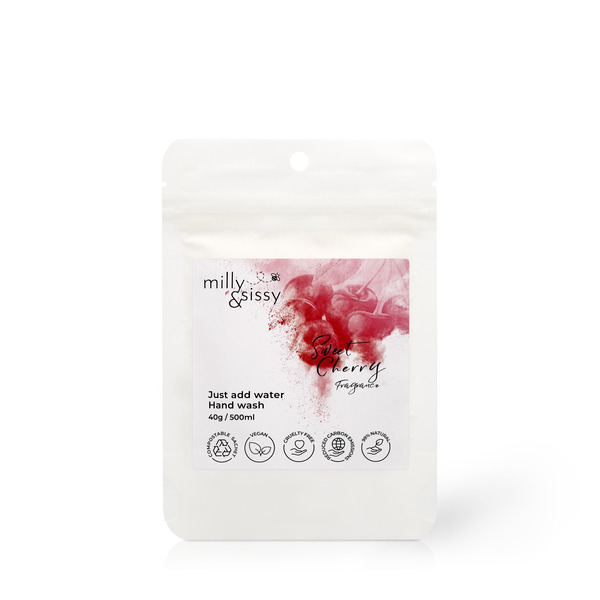 milly&sissy Zero Waste håndsåpe søtkirsebær refill 40g