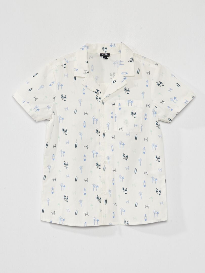Camisa de manga corta - BLANCA