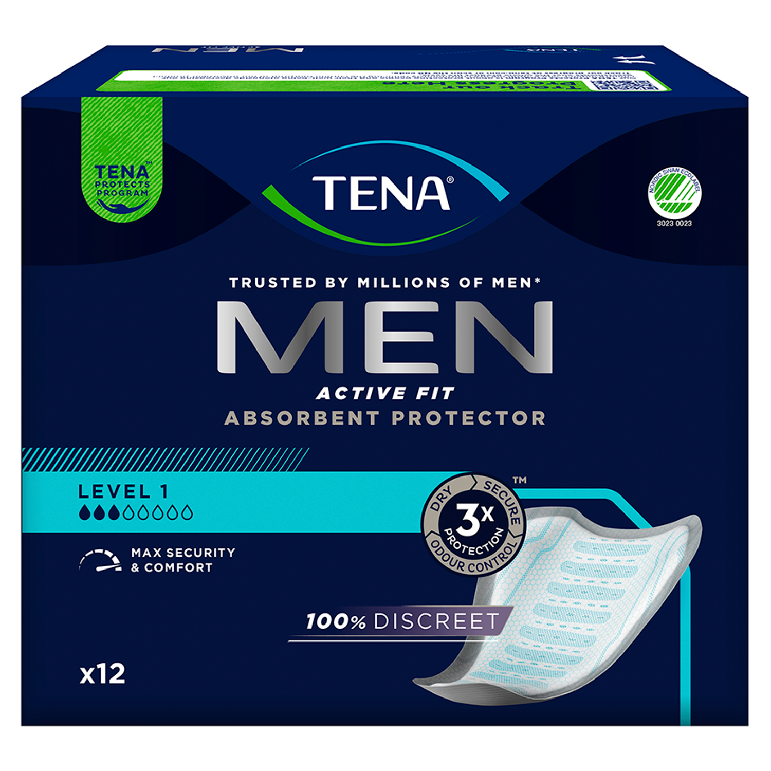 Tena anatomiska bindor 12 st Herr