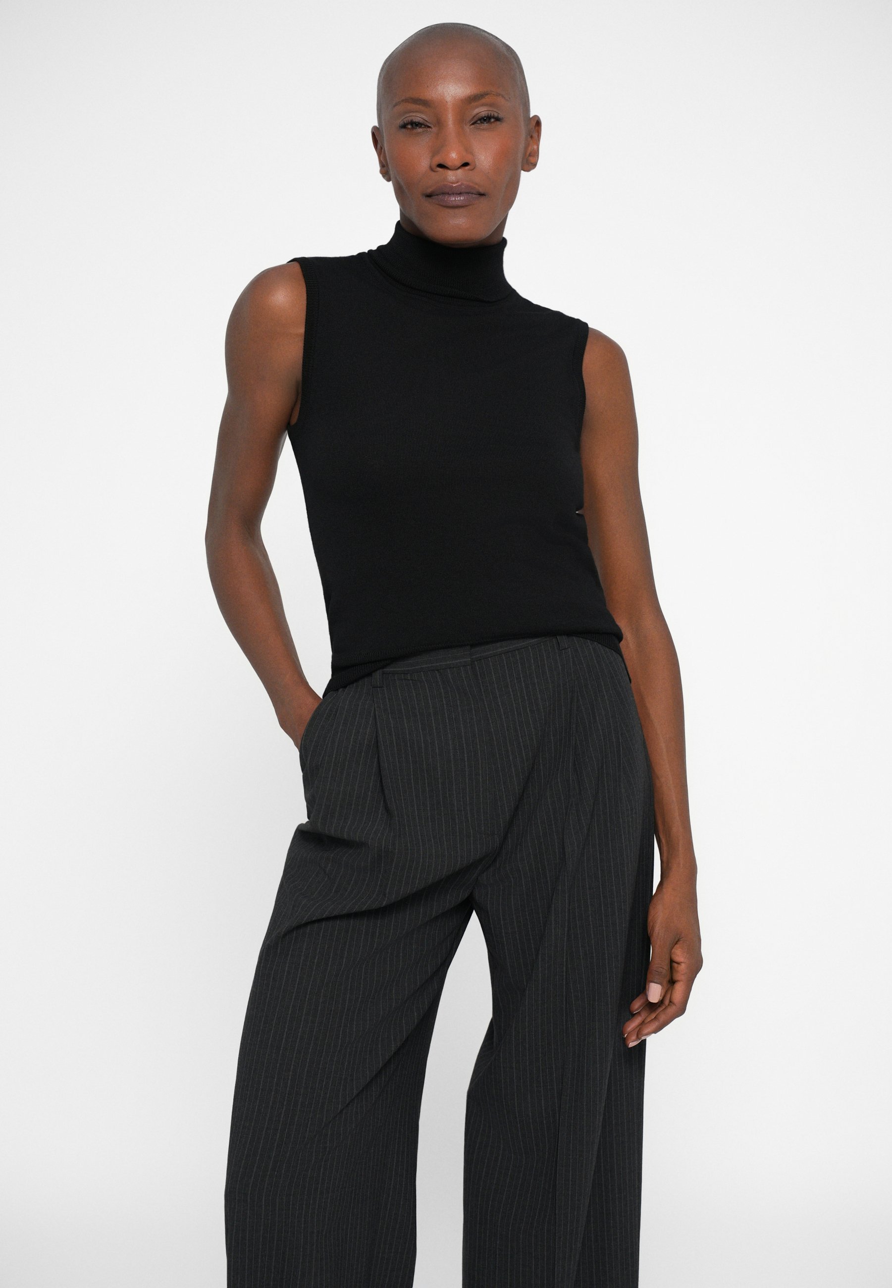 Filippa K DARCEY PINSTRIPE BROEK - Broek - antraciet