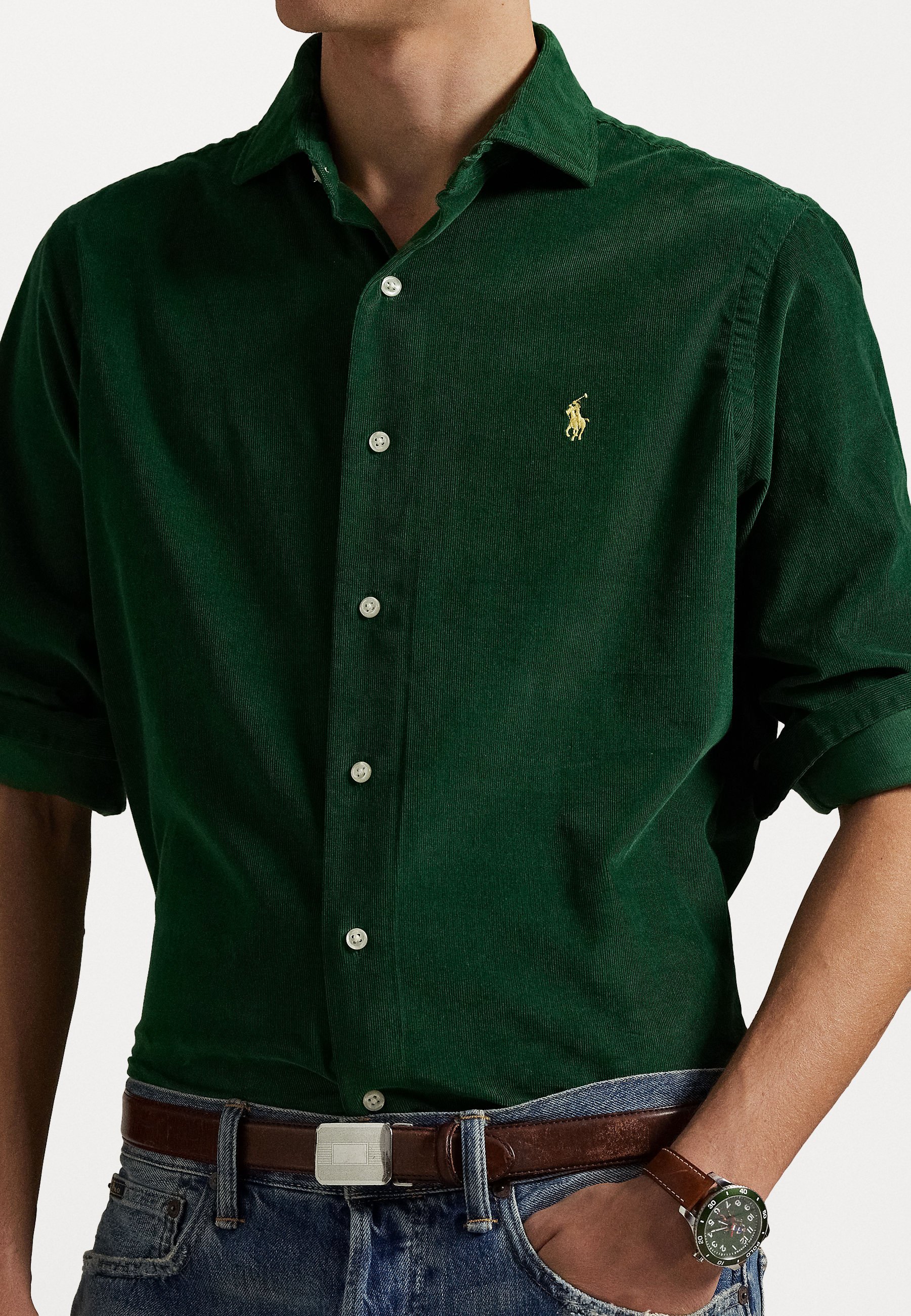 Polo Ralph Lauren Chemise de sport à manches longues - Nouvelle forêt