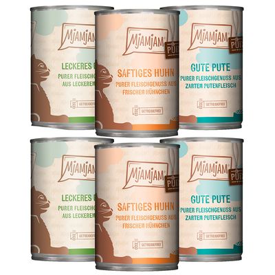 Mix pack MjAMjAM czysta przyjemność z mięsa 6 x 400 g
