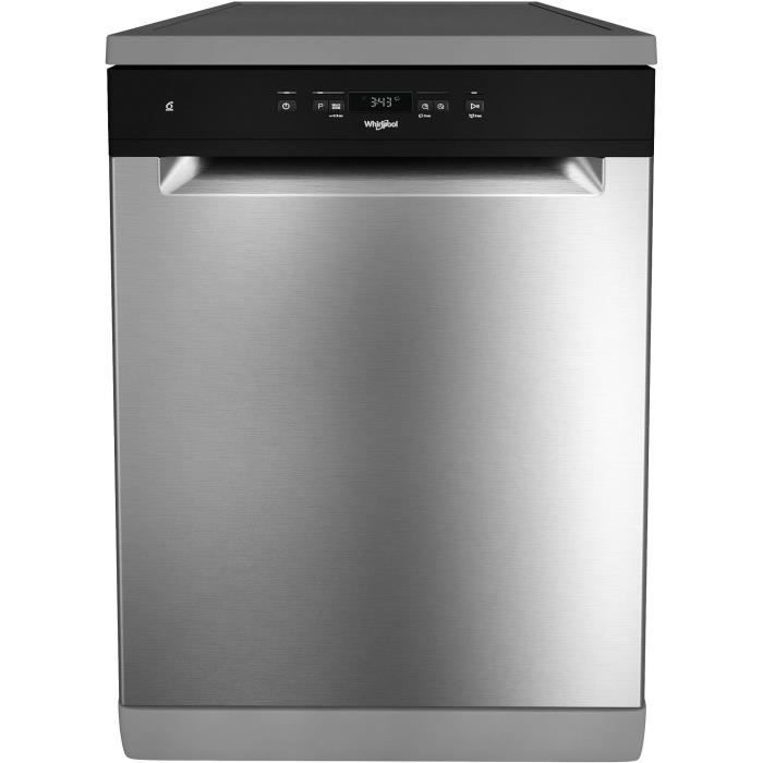 Lavastoviglie a libera installazione WHIRLPOOL WFC3C34X - 14 coperti - Piano cottura a induzione - Larghezza 60 cm - 44 dB - Acciaio inossidabile