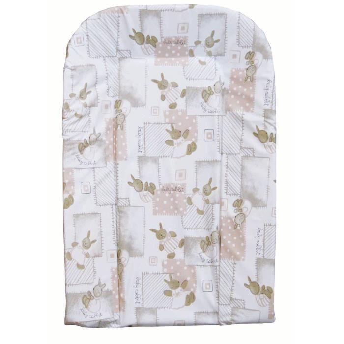 Fasciatoio - BAMBISOL - Pannello in schiuma - Stampa con coniglietti beige