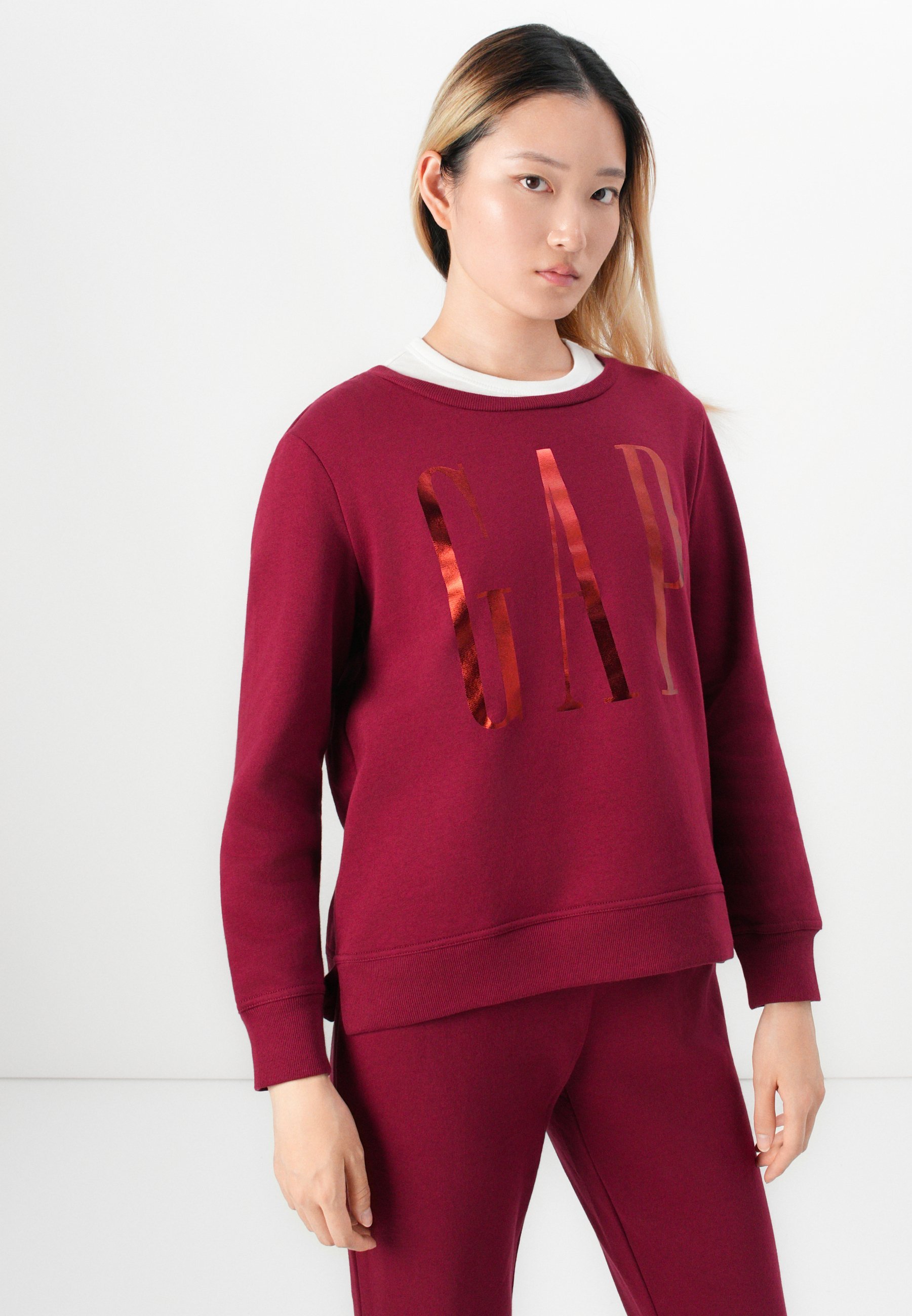 GAP LOGO DOORBUSTER CREW - Sweatshirt - rood en heerlijk