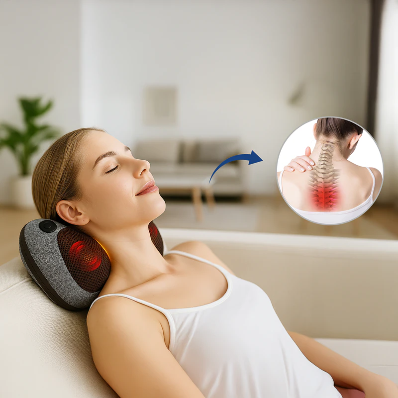 Travesseiro de Massagem Multifuncional para Viagem Medivon