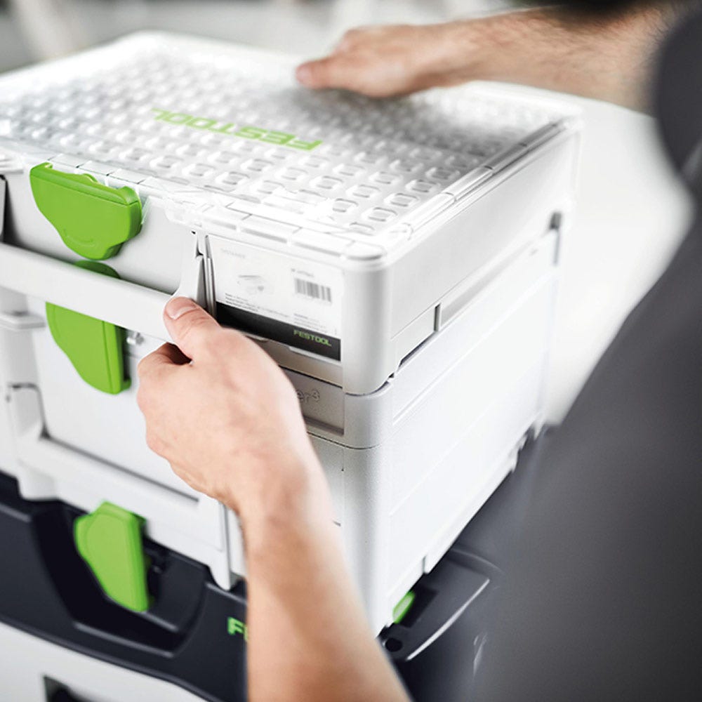 FESTOOL Systainer 3 -järjestelijä 89 mm x 396 mm, 22 lokeroa - keskikokoinen 204853