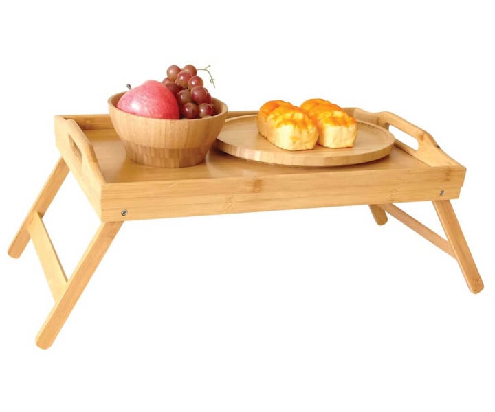 Stolik śniadaniowy do łóżka pod laptopa na śniadanie 50x30x7cm KINGHOFF