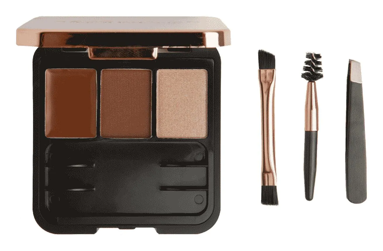 MAKEUP REVOLUTION Brow Sculpt Kit Zestaw do stylizacji brwi Medium 2,4g