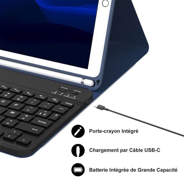 Coque Clavier - E.F.CONNECTION - iPad A16 (11