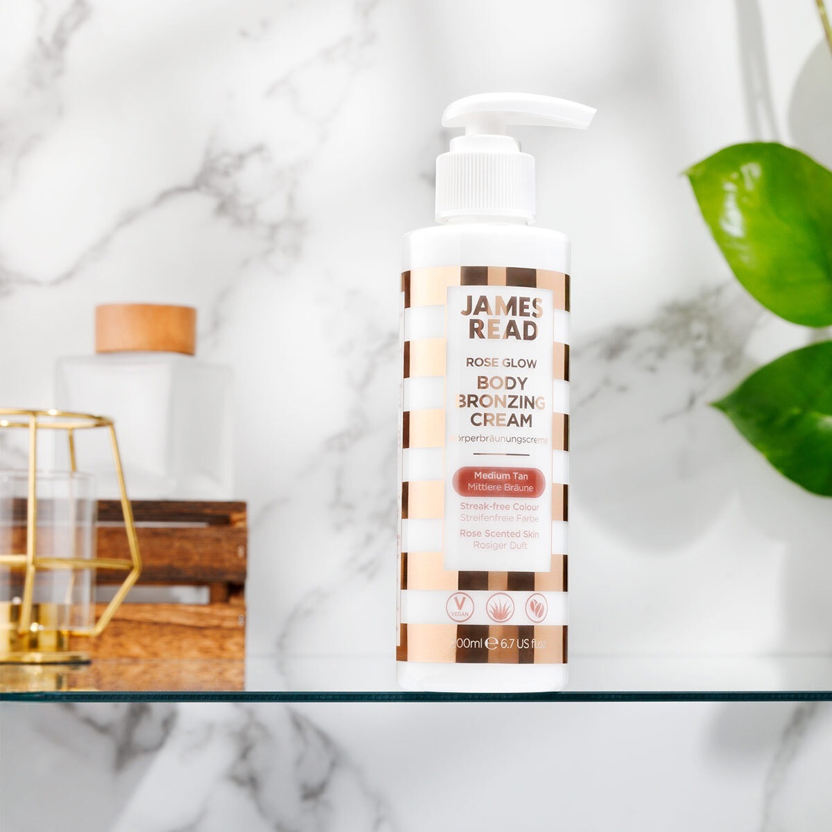 Samoopaľovací krém James Read ROSE GLOW BODY BRONZING CREAM - 200 ml