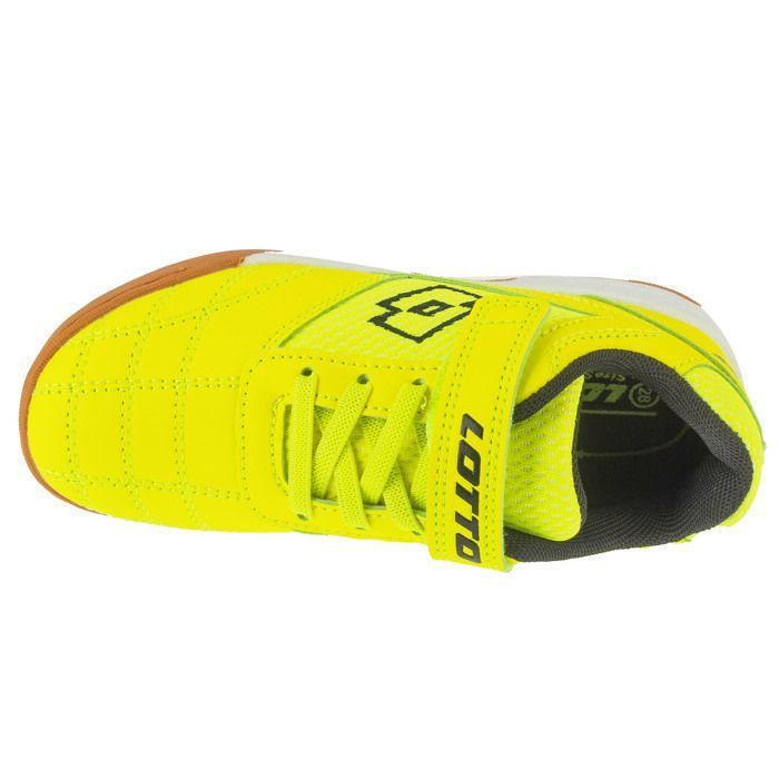 Indoor soccer shoes - LOTTO - Whizzer K 2600120K-2411 - Yellow - Synthetic - Boy's
