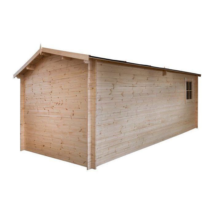 Holzgarage, 28 mm dick, Nutzfläche 17,42 m², INT013