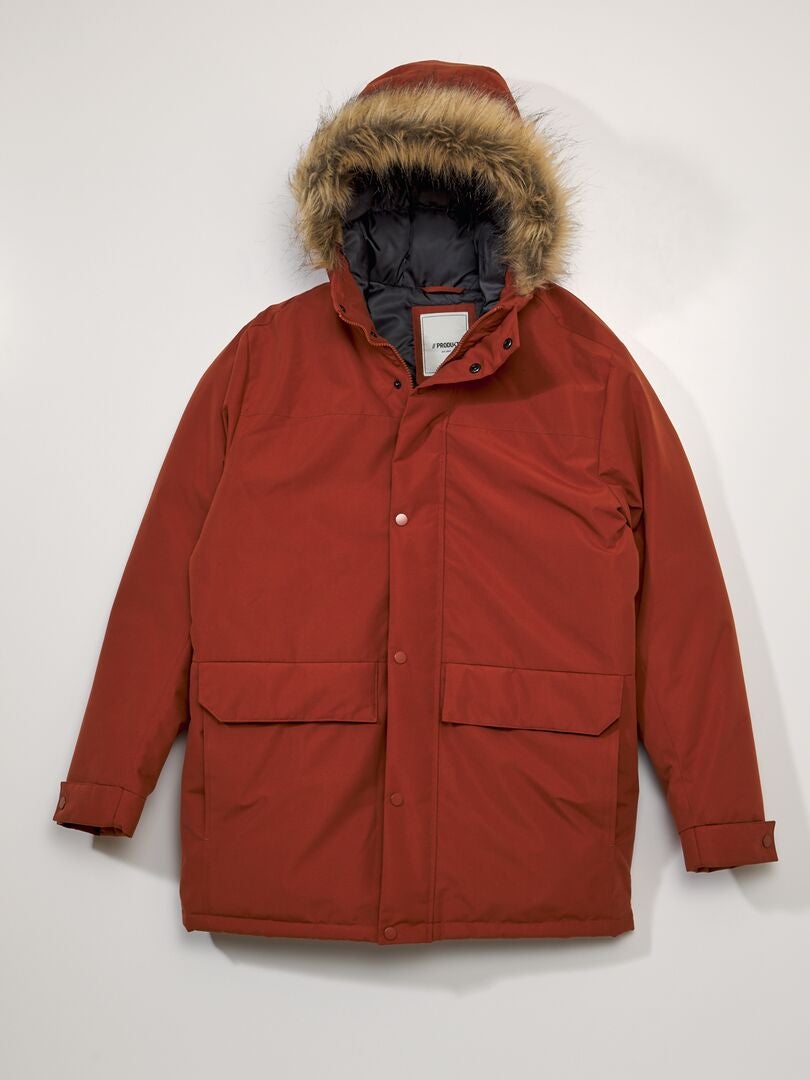 'Produkt' parka met capuchon - Oranje