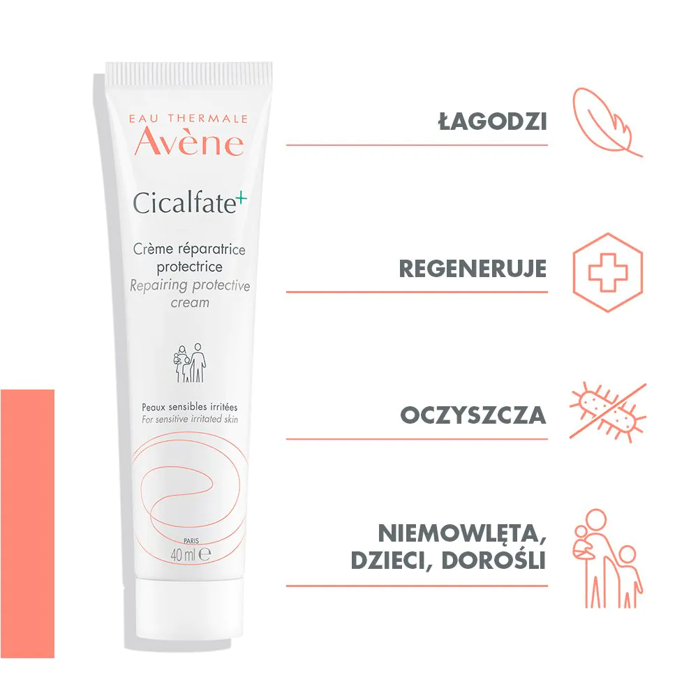 Avène Cicalfate+ Regenerujący krem ochronny, 40 ml