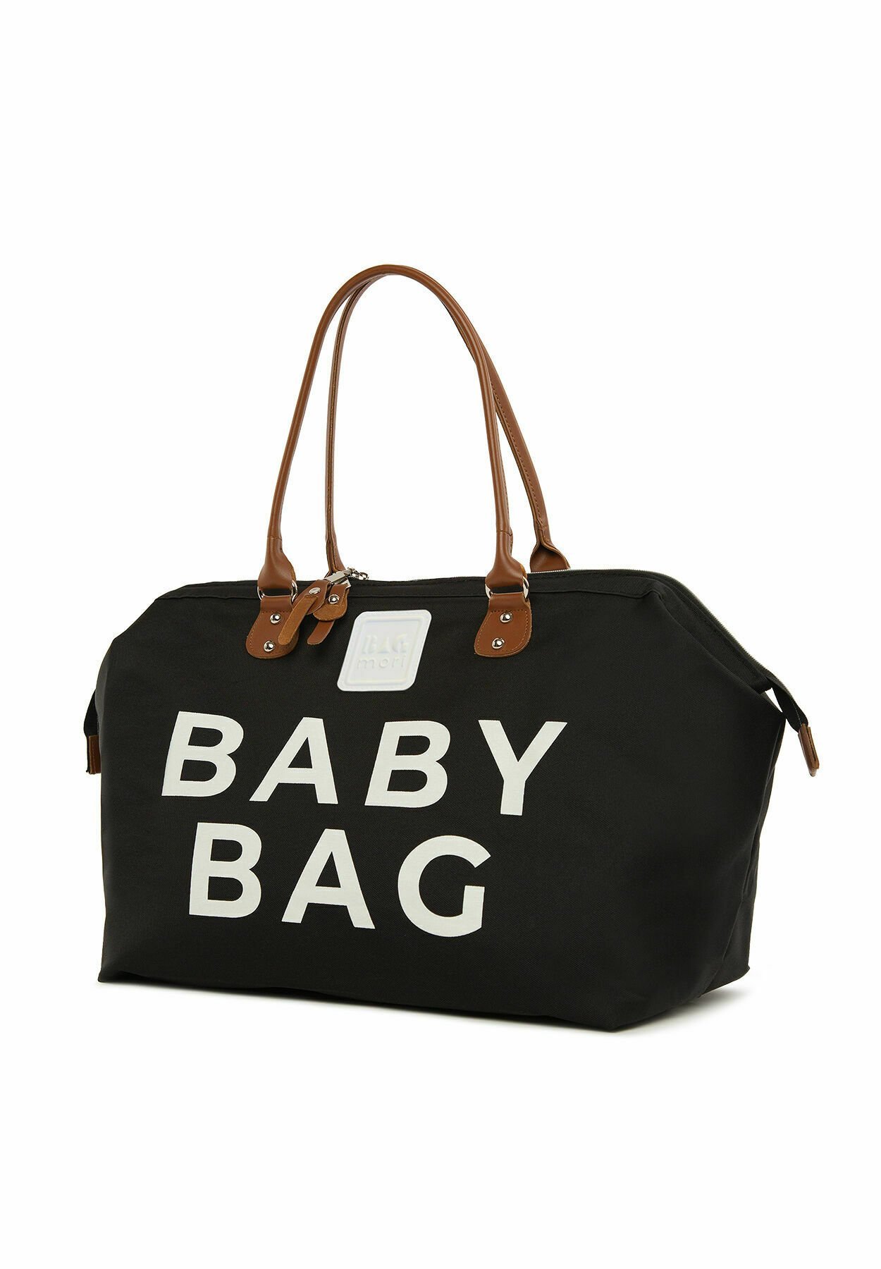 Bagmori BABY BAG BEDRUKTE LUIERTAS - Babyverschoontas - zwart
