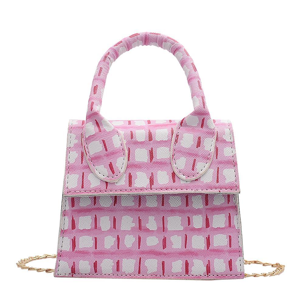 Sac cabas mini femme, nouveau motif imprimé, sac bandoulière rabattable, sac à main simple pour femme, petit sac à main pour femme