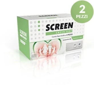 Teste de contagem de espermatozoides SCREEN ITALIA, 2 unidades, teste de fertilidade masculina