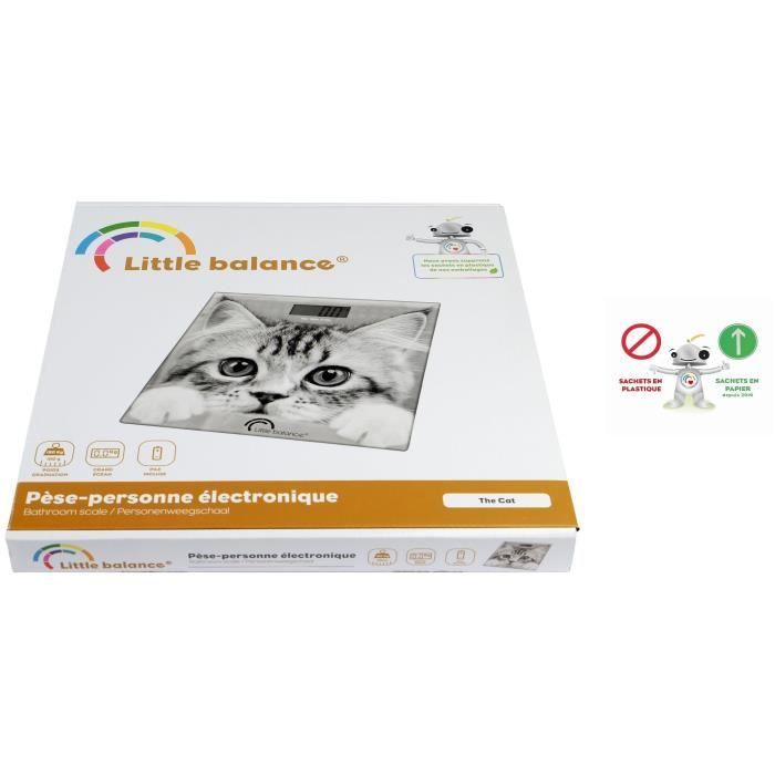 Pèse personne électronique LITTLE BALANCE - design The Cat - 180kg 100g