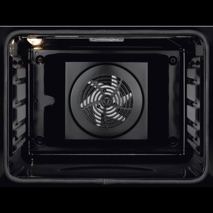 Forno da incasso Electrolux, Serie 300, Classe energetica A, 68 litri, a convezione, AquaClean, nero opaco, stile retrò, FR53G