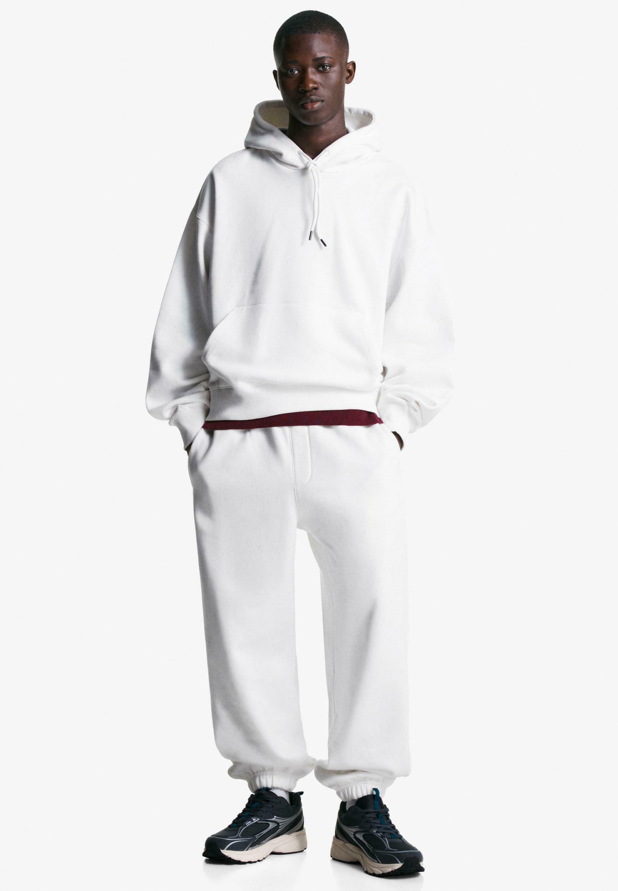 Calça de moletom Bershka - branca