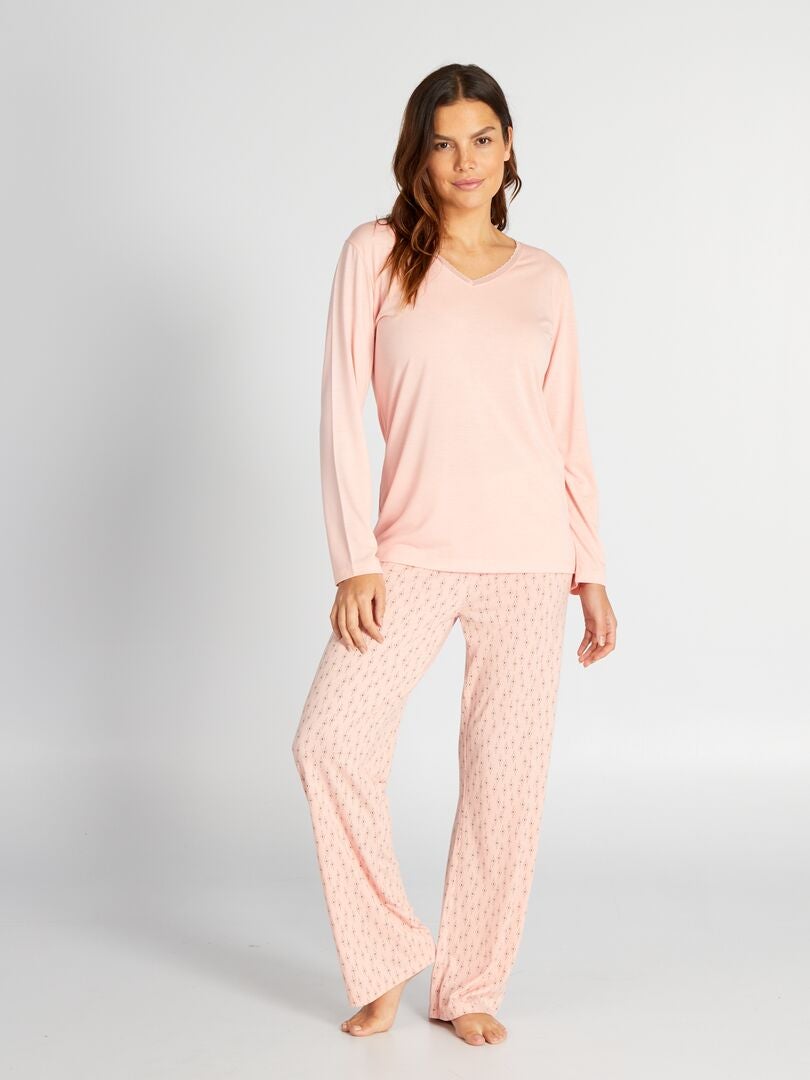 2-delige pyjamaset (t-shirt + broek) - ROZE