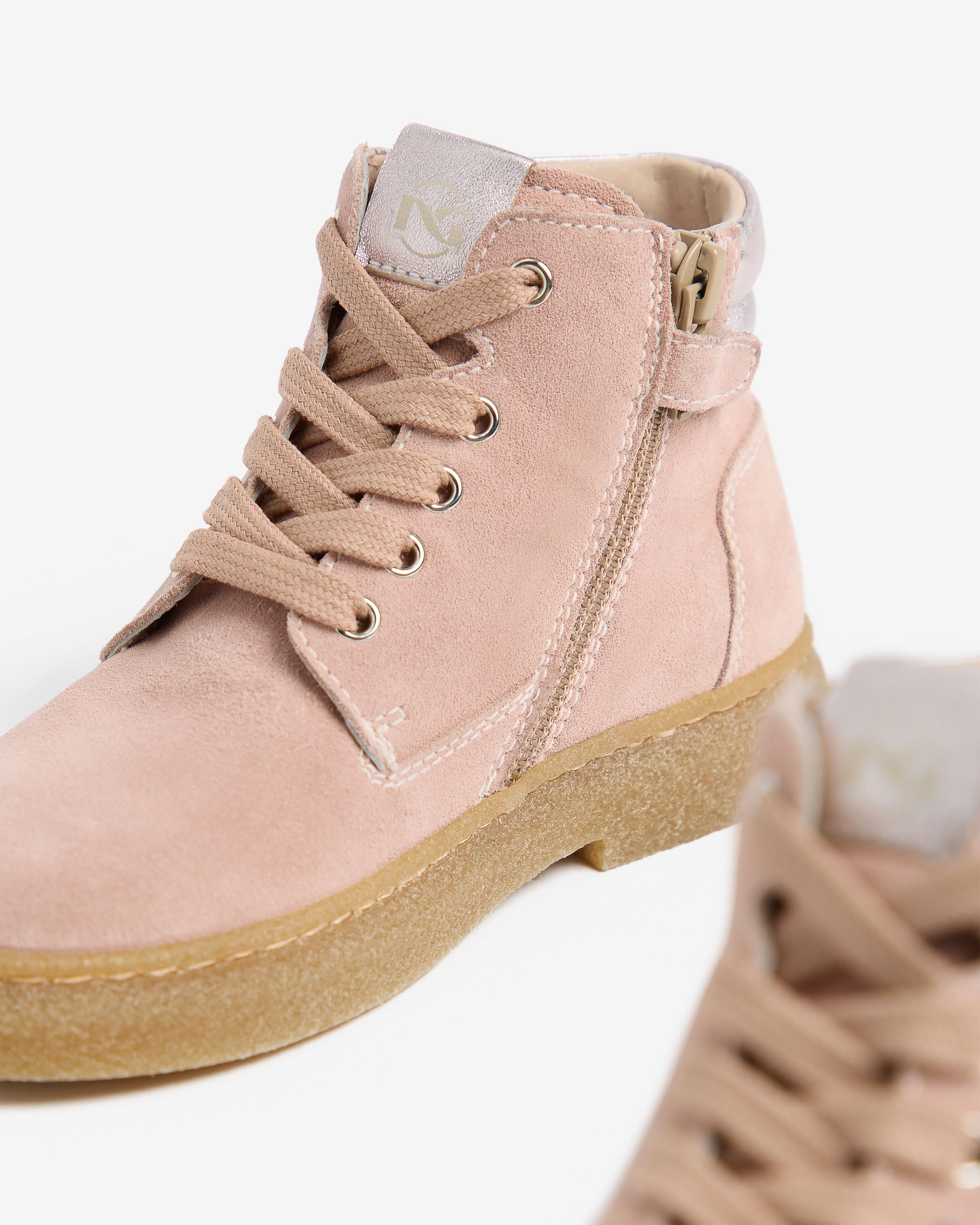  Junior-Ankle-Boots aus Wildleder und Leder für Mädchen