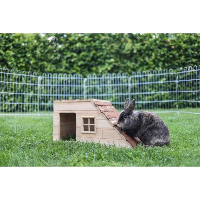 KERBL Maison Nature avec rampe pour rongeurs - 49x25x25cm