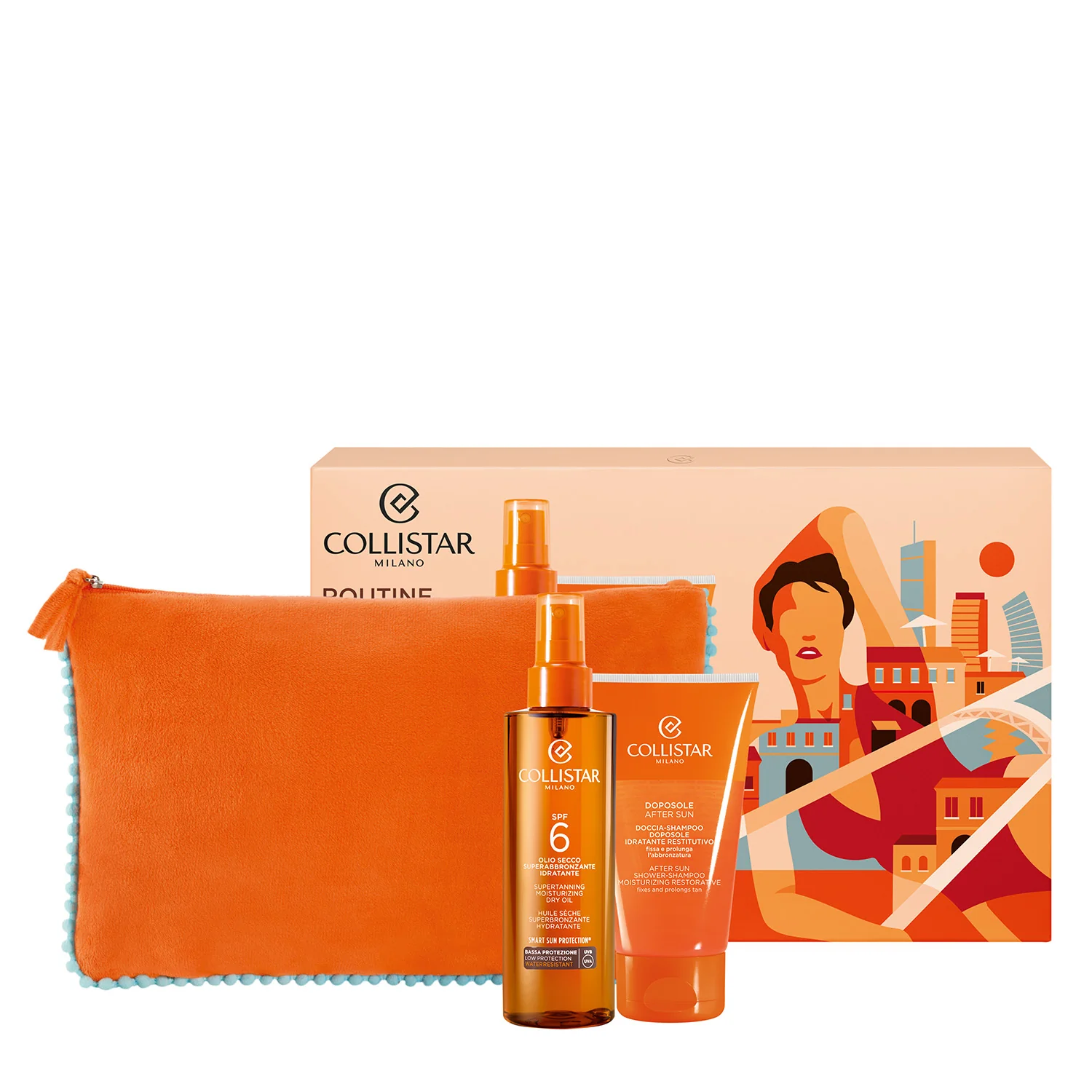 Abbronzatura Cofanetto Olio Secco Superabbronzante Idratante SPF6 - Cofanetto Solare, Coffret Solare