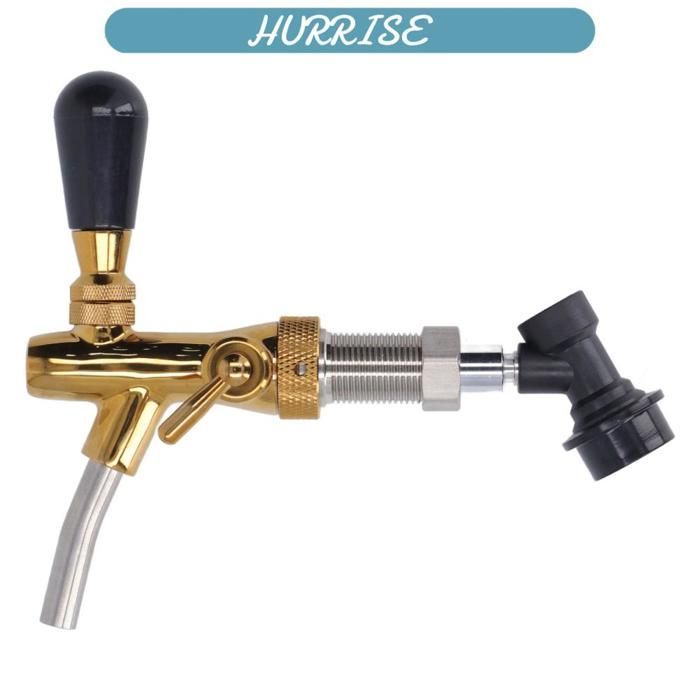Sonew Robinet de bière G5/8 Beer Faucet Brass Stainless Steel Beer Faucet Adjustable Beer Tap With articles cuisine