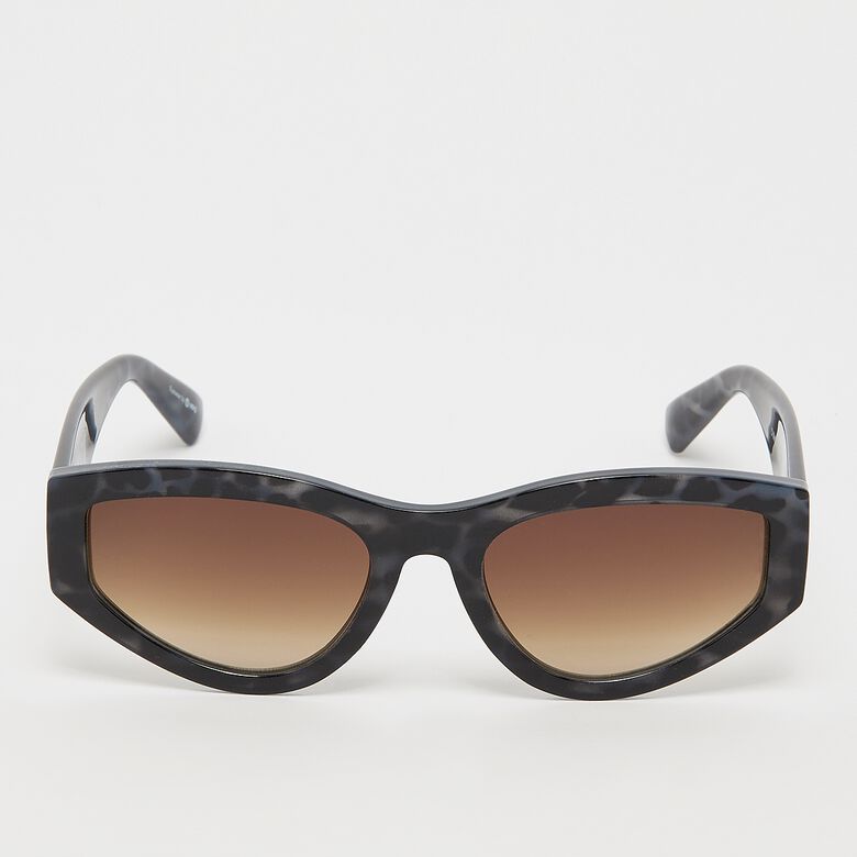 Vierkante gafas de sol - neger, azul