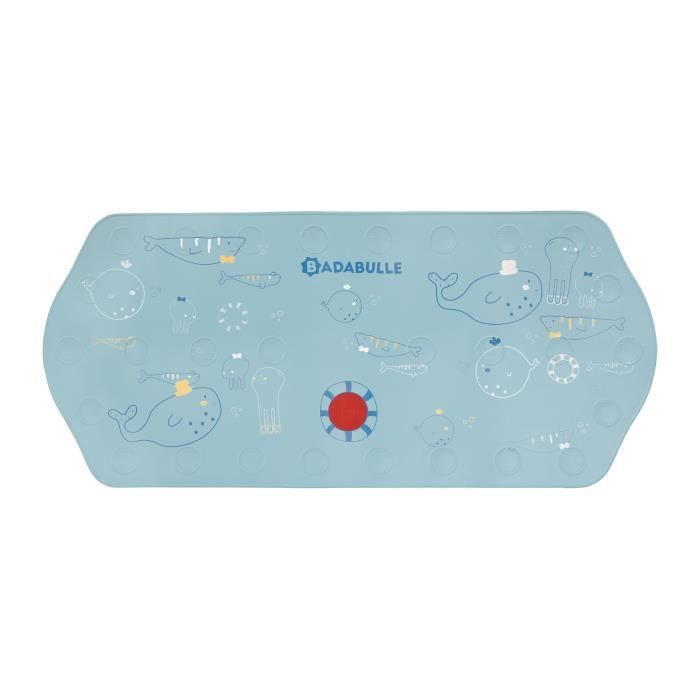 Tappetino da bagno antiscivolo Badabulle XXL con indicatore di temperatura, lungo 91 cm.