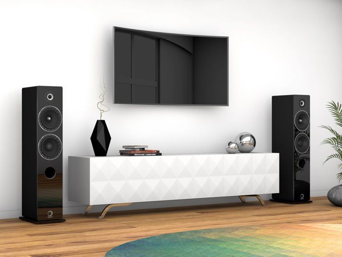 Luidsprekers - ELIPSON - Prestige Facet 14F - Zwart - Bedraad - Hoge gevoeligheid