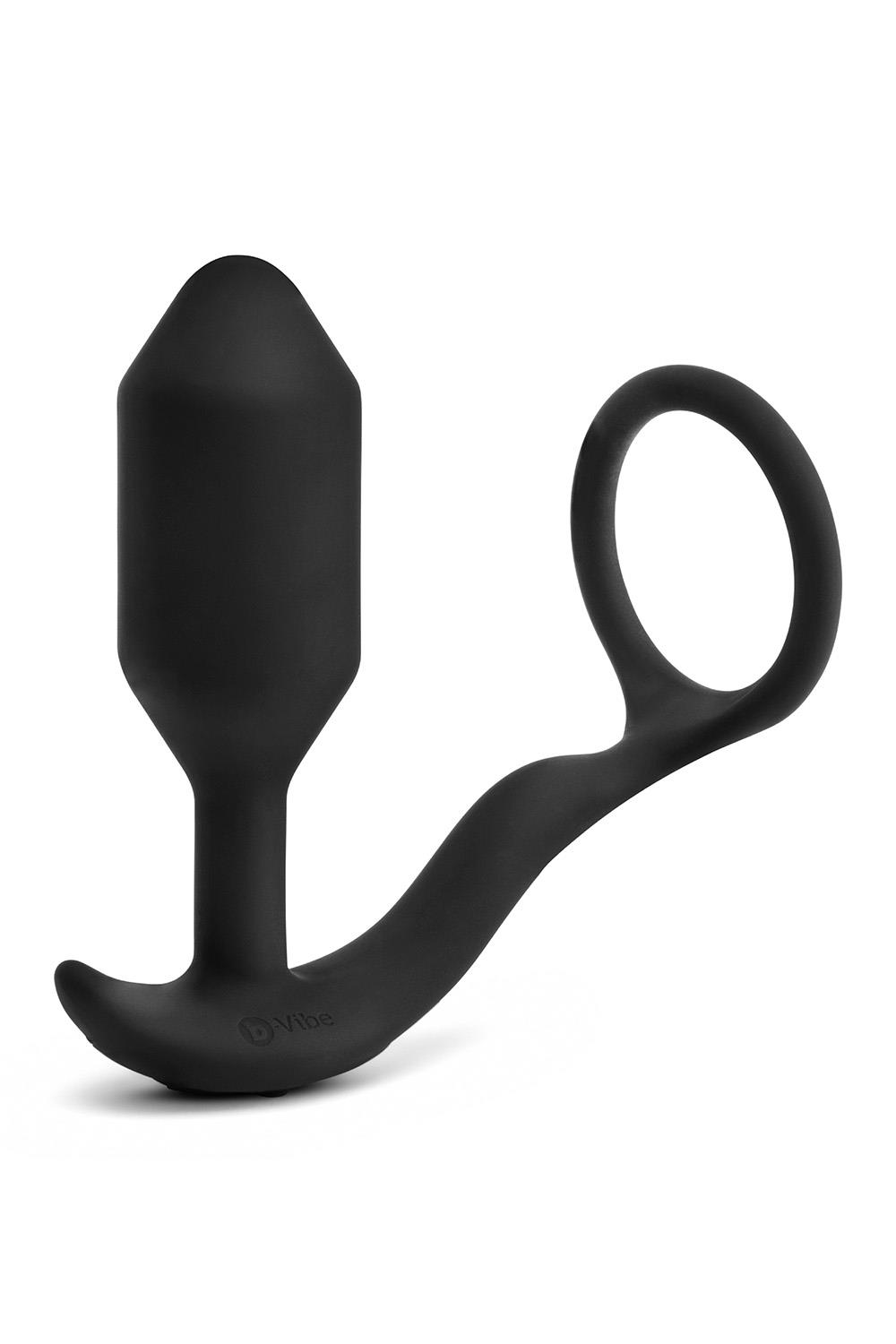 B-Vibe vibrirajući Snug & Tug M crni