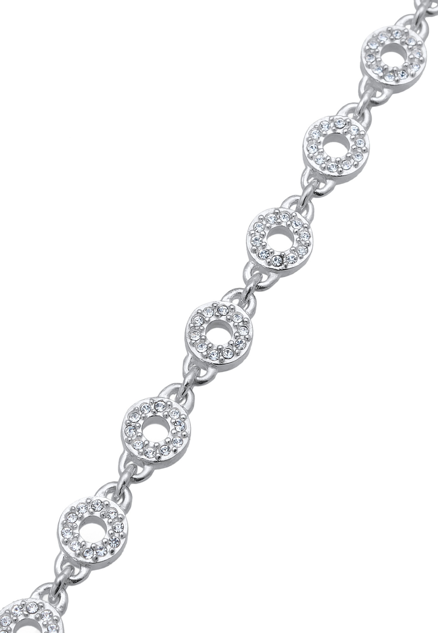 Elli PREMIUM Femmes Cercle Élégant avec cristaux en Argent Sterling 925