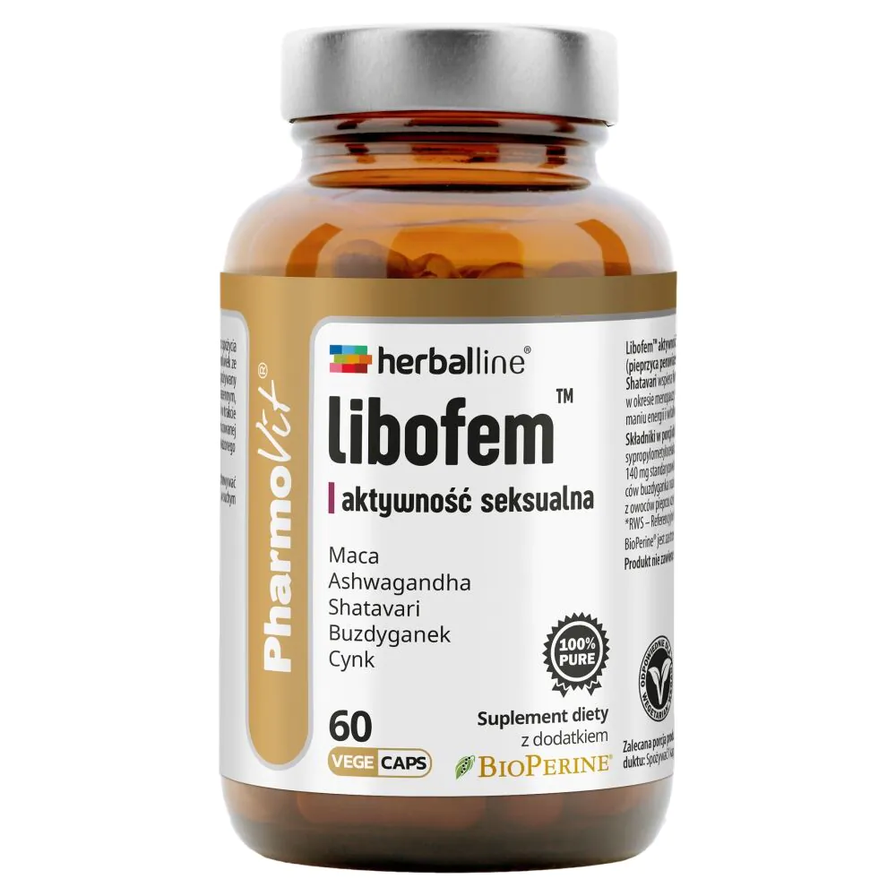 PharmoVit Herballine Libofem Aktywność seksualna Kapsułki