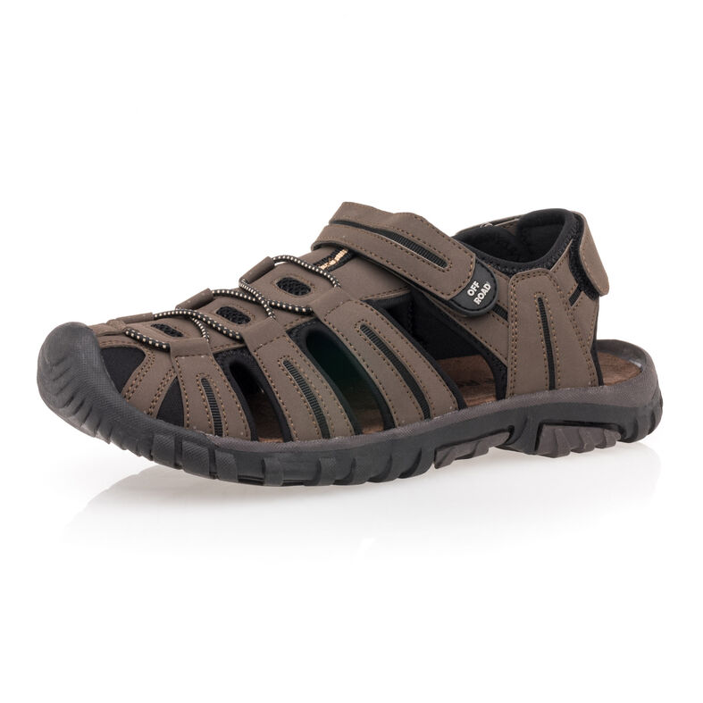  Sandálias masculinas marrons / Sapatos de bico aberto