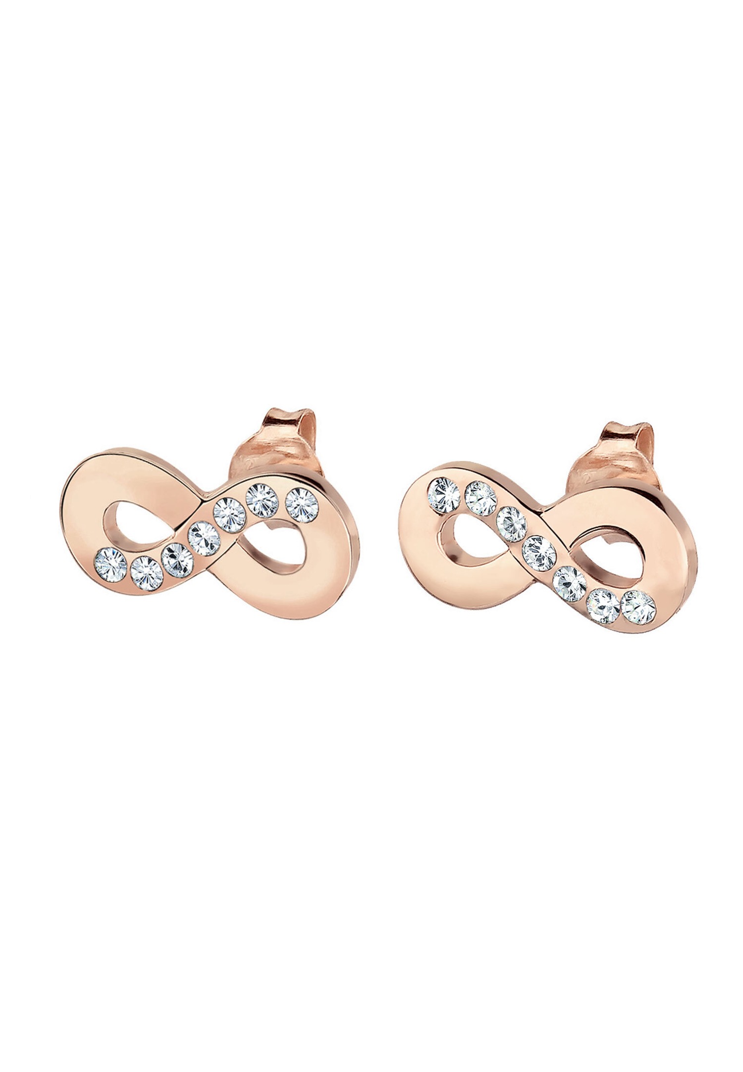 Elli Femmes Infini Motif simple avec cristaux en argent sterling 925