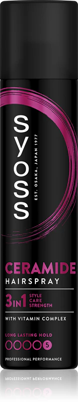 Syoss Ceramide Hairspray lak na vlasy s veľmi silnou fixáciou